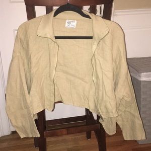 Cropped tan jacket
